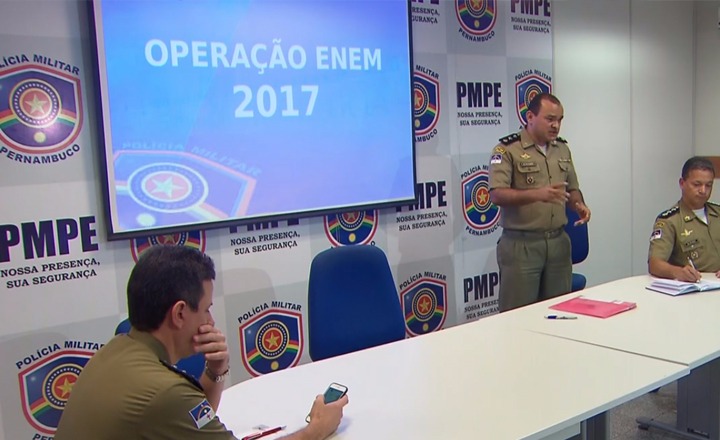 Polícia Militar de Pernambuco divulga esquema de segurança para Enem