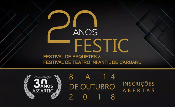 20º Festival de Esquetes e Teatro Infantil abre inscrições em Caruaru