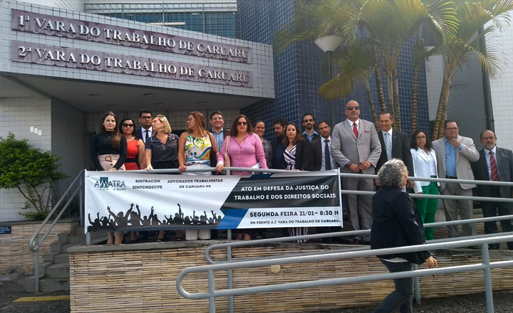 Ato em defesa da Justiça do Trabalho é realizado em Caruaru