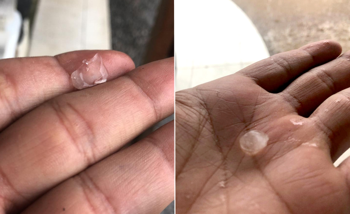 Caruaru registra chuva de granizo
