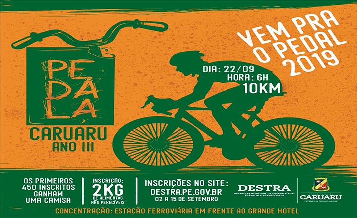 Terceira edição do Pedala Caruaru acontece neste mês