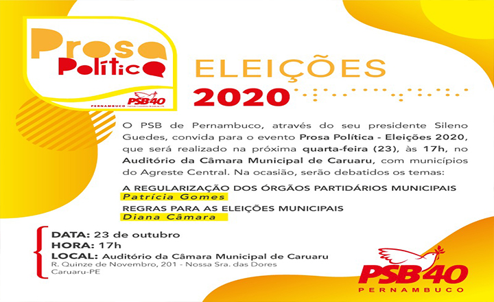 PSB realiza debate em Caruaru