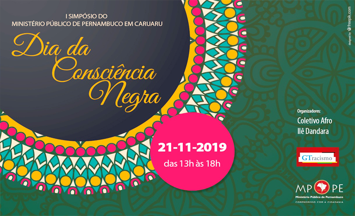 I Simpósio do MPPE sobre o Dia da Consciência Negra será realizado em Caruaru