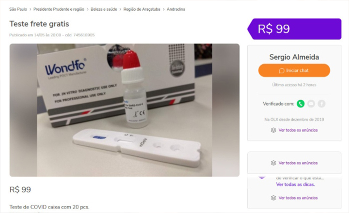PF alerta sobre golpe que oferece venda de teste rápido para Covid-19