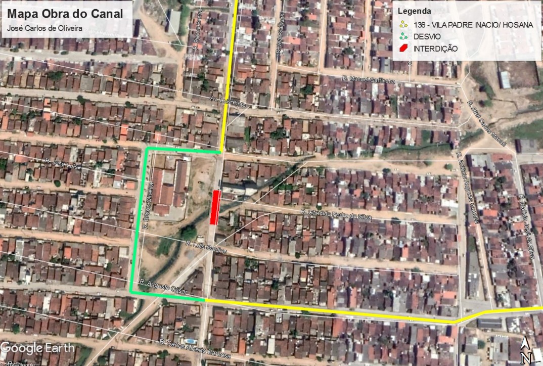 Avenida de Caruaru é interditada para execução de obras em canal