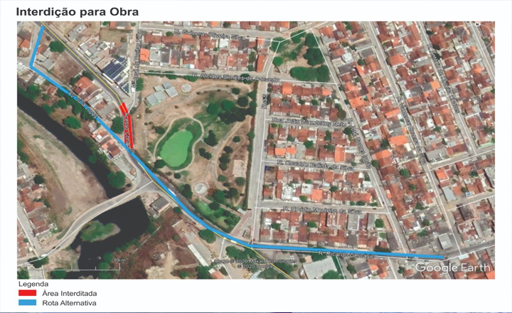 Rua Manoel Antônio da Silva será interditada nesta segunda (9)