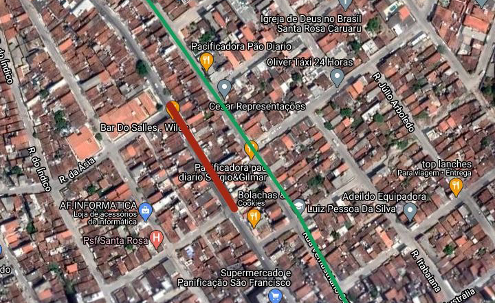 Ruas são interditadas para execução de obras em Caruaru