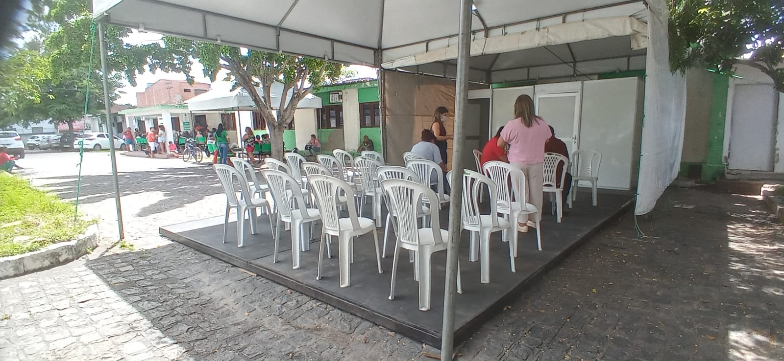 Tenda para testagem de Covid-19 é reativada em Caruaru