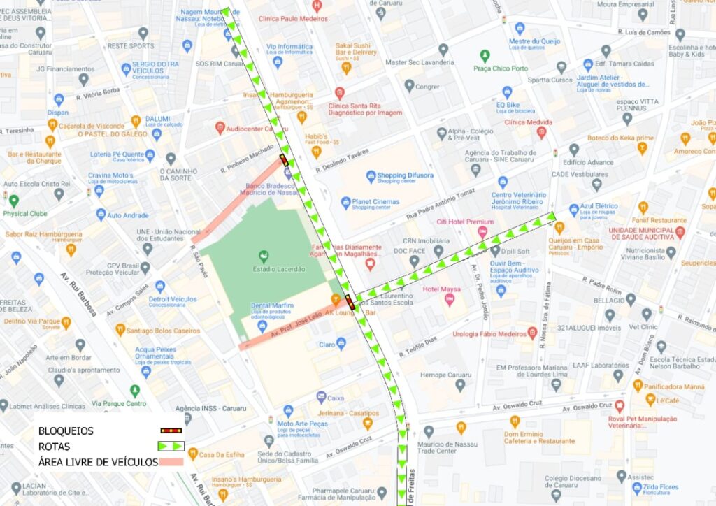 Bloqueio é temporário, começando a partir das 19h de hoje (11). (Imagem: AMTTC)