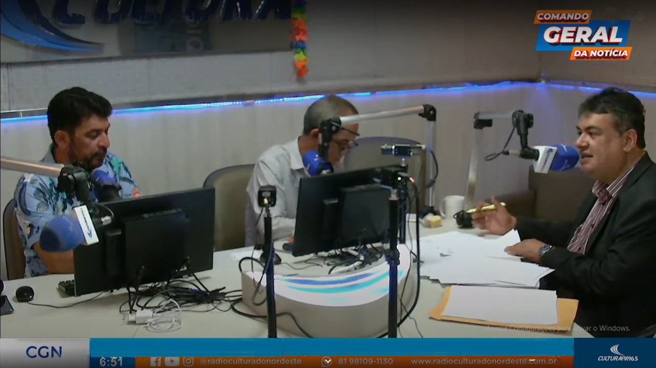 Informação foi divulgada hoje (27), no programa Comando Geral da Notícia, pelo advogado Claudio Cumaru. (Imagem: Rádio Cultura)