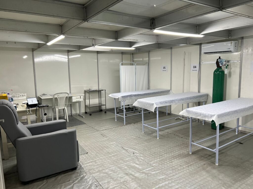 Diversos serviços médicos estão à disposição dos foliões. (Imagem: Prefeitura de Caruaru)