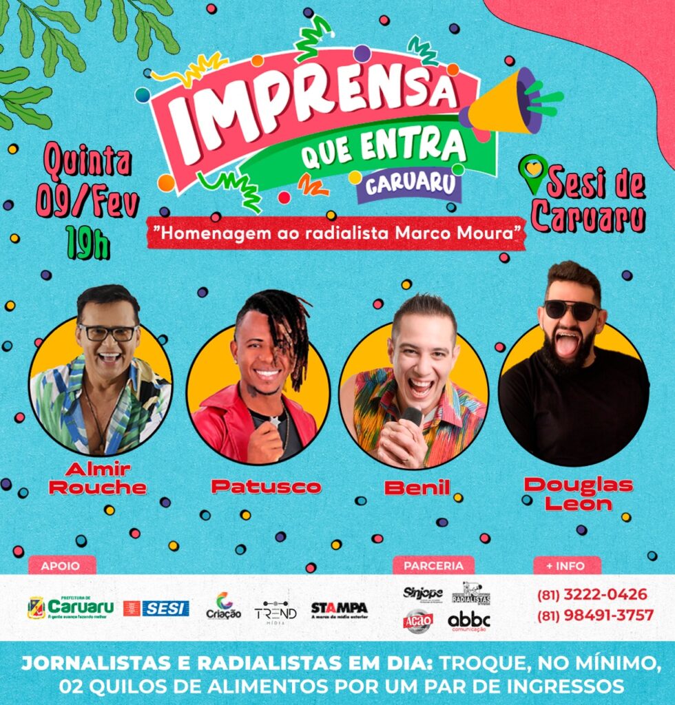 Radialista Marco Moura será o homenageado desta edição. (Imagem: Divulgação)