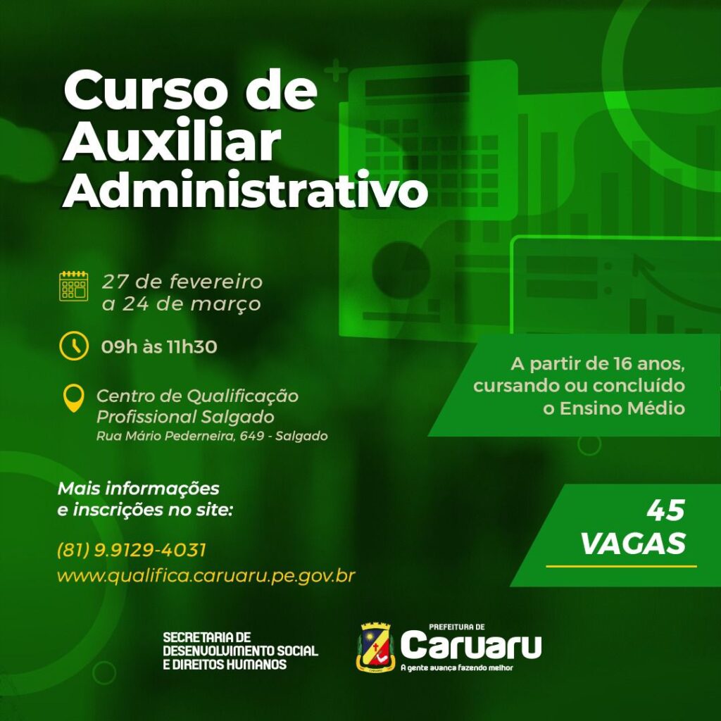 Podem se inscrever pessoas a partir dos 16 anos e que possuam ensino médio incompleto. (Imagem: Divulgação)