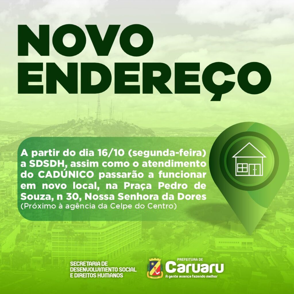 O novo endereço passa a funcionar a partir de segunda (16) (Imagem: Divulgação)
