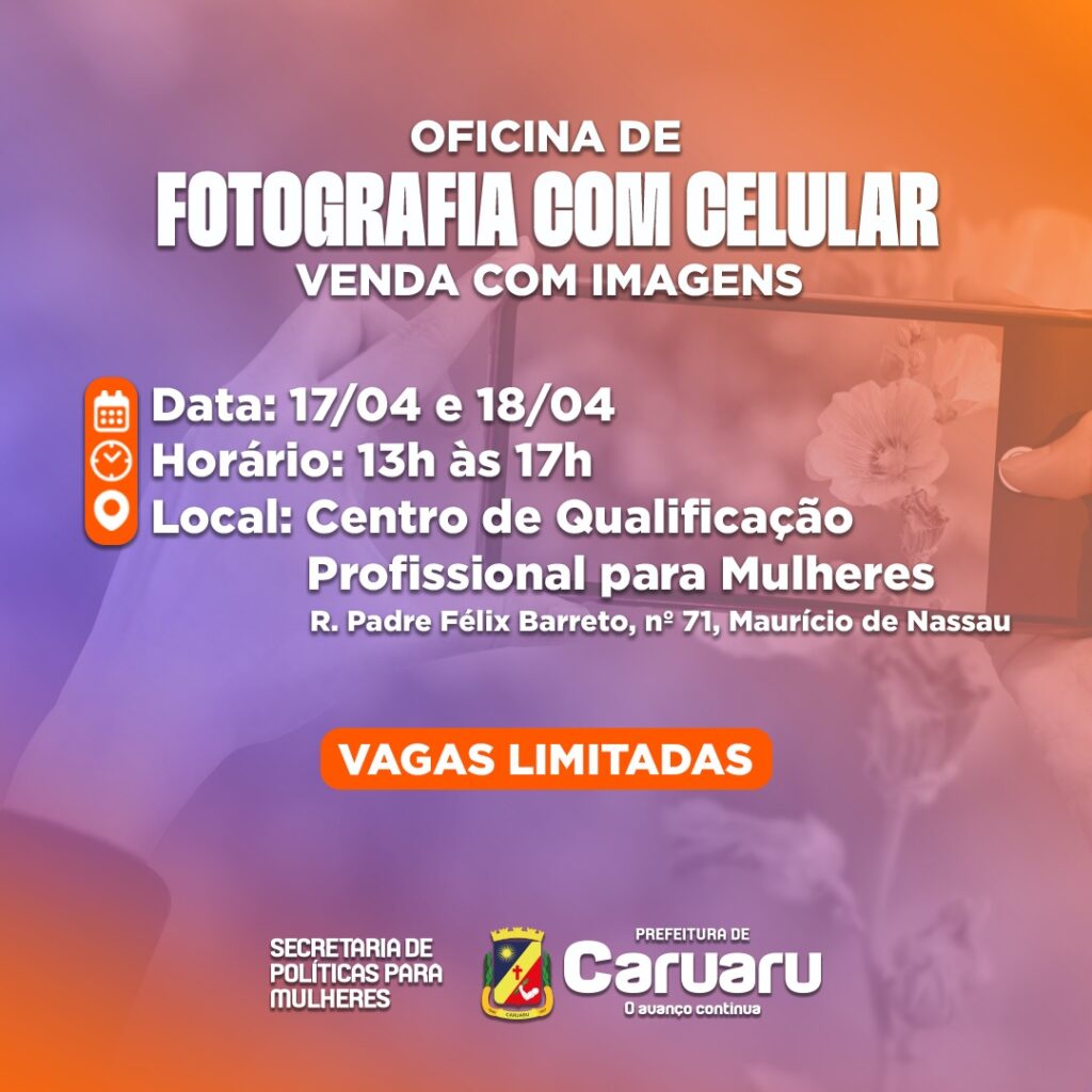 Inscrições são voltadas para o público feminino (Imagem: Divulgação)