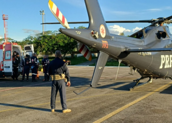 Bebê com traumatismo craniano é socorrido de helicóptero em Caruaru