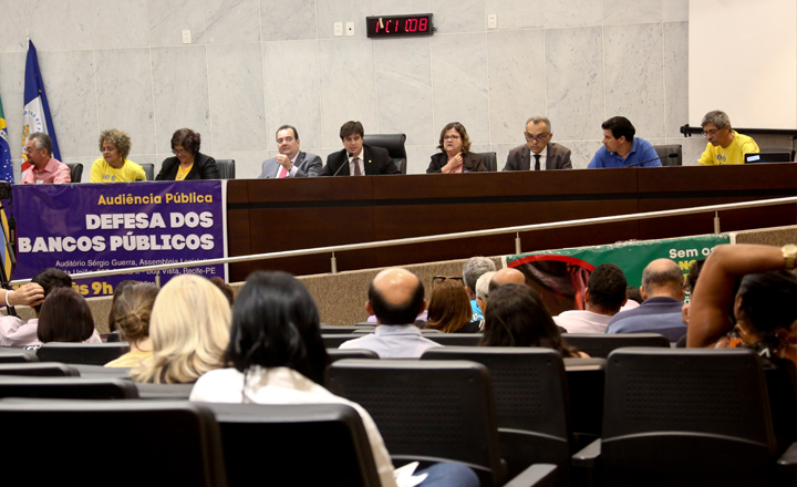 Frente parlamentar contrária à privatização de bancos pode ser criada na Alepe
