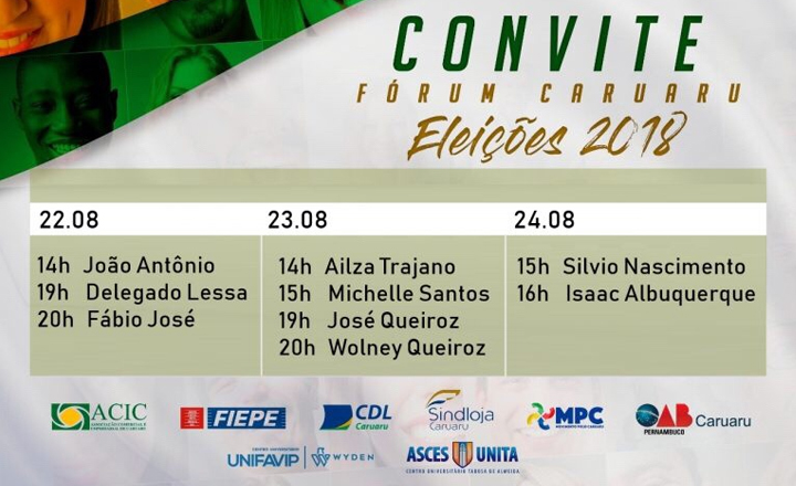 Entidades de Caruaru realizam sabatina com candidatos