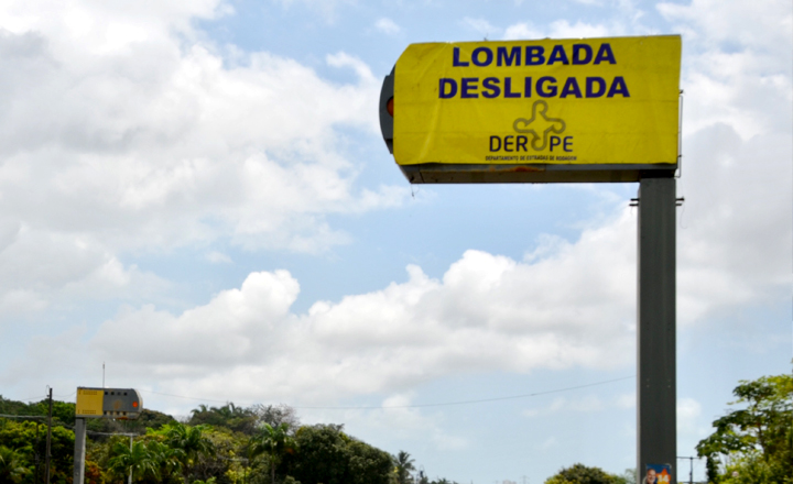 Lombadas eletrônicas são desligadas em Pernambuco durante Semana Santa