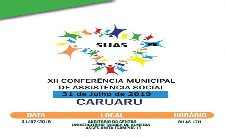 XII Conferência Municipal de Assistência Social será realizada em Caruaru