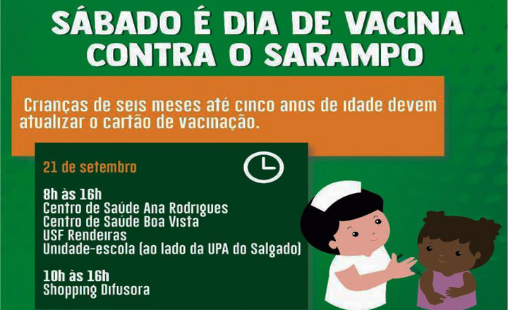 Ação de atualização do cartão vacinal será realizada em Caruaru