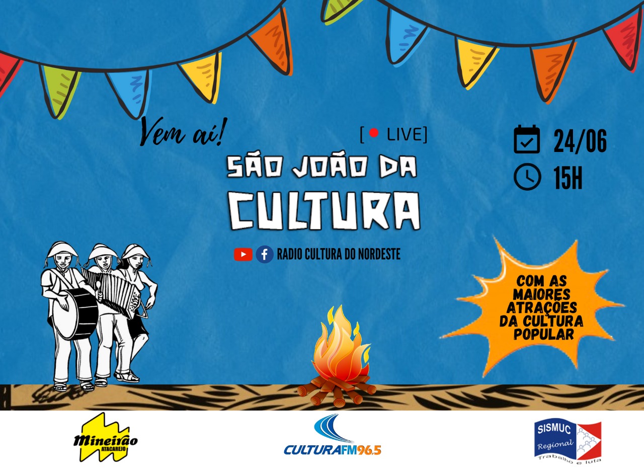 Rádio Cultura promove live especial de São João nesta quarta-feira (24)