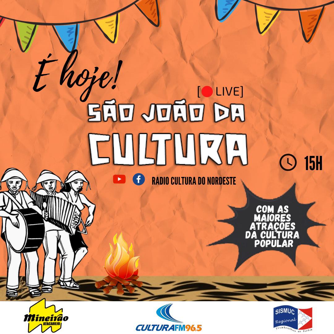ACOMPANHE A LIVE ESPECIAL DE SÃO JOÃO DA CULTURA