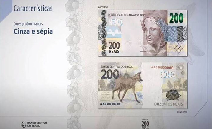 Banco Central apresenta nova cédula de R$ 200