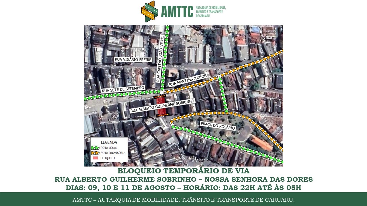 Rua no Centro de Caruaru é interditada nesta terça-feira (9)