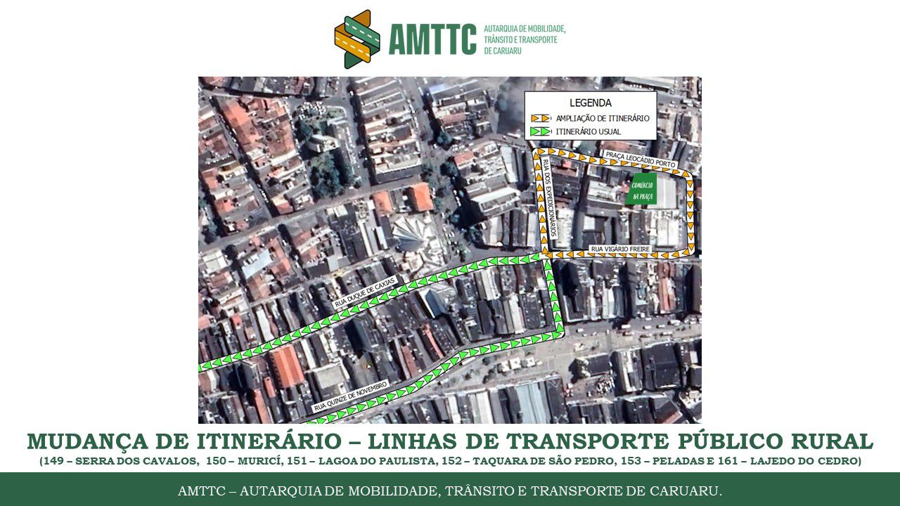 AMTTC modifica trânsito em rua do Centro de Caruaru