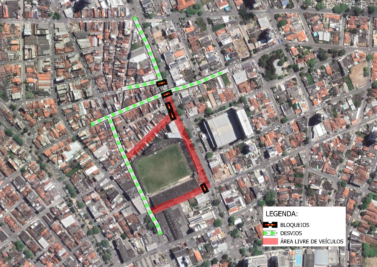 Bloqueios acontecem hoje (18) e amanhã (19). (Imagem: AMTTC)