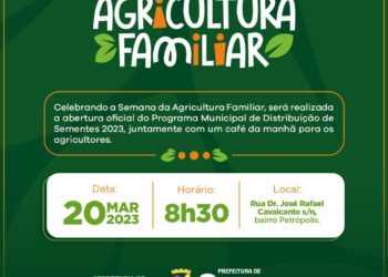 A Semana Municipal da Agricultura Familiar acontece, anualmente, entre os dias 13 e 19 de março. (Imagem: Divulgação)