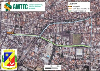 O objetivo é auxiliar a Diocese na montagem do palco para as celebrações eucarísticas (Imagem: Mapa das rotas devido aos fechamento de algumas ruas)