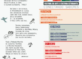 O festival conta com a participação ativa das escolas do campo e da cidade (Imagem: Divulgação)