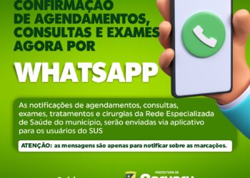 Usuários sem whatsapp recebem confirmação por SMS (Imagem: Divulgação)