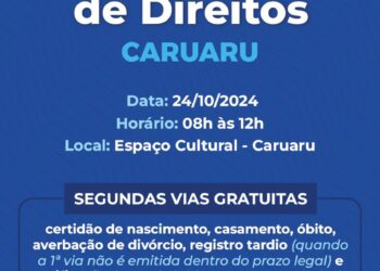 Programa Balcão de Direitos terá ação em Caruaru na quarta-feira (24)