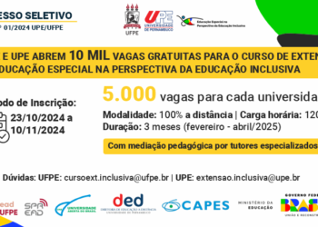 Inscrições para curso de extensão em educação Inclusiva estão abertas