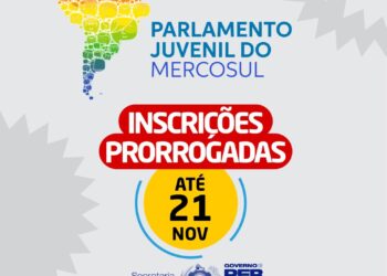 Parlamento Juvenil do Mercosul tem inscrições prorrogadas