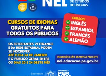 Cursos gratuitos de idiomas estão disponíveis em Caruaru 