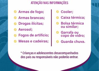 Alguns objetos estão proibidos de circular no Pré-Carnaval Multicultural 2025 de Caruaru