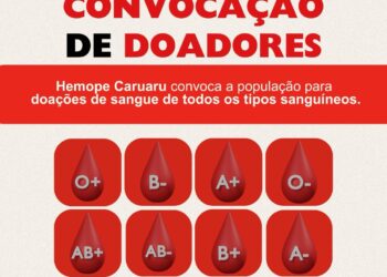 Hemope Caruaru alerta sobre estado crítico nos estoques de sangue