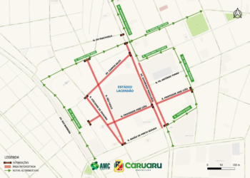 Ruas serão interditadas para o jogo Central x Santa Cruz, em Caruaru