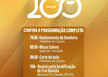 Caruaru comemora 168 anos neste domingo (18)