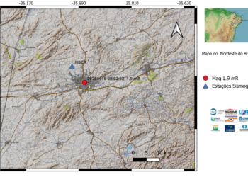 Tremor de terra é registrado em Caruaru 