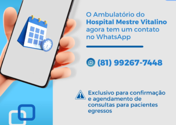 HMV disponibiliza WhatsApp para agendamento de consultas de pacientes egressos