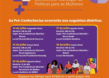 4ª Conferência Municipal de Políticas para as Mulheres abre inscrições