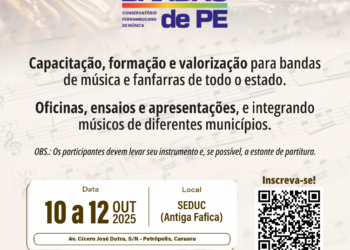 Pela primeira vez, projeto ‘Bandas de PE’ chega a Caruaru