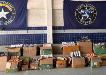 R$ 1 milhão em mercadorias contrafeitas é apreendido pela Receita Federal