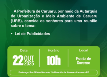 Autarquia de Urbanização de Caruaru realiza reunião sobre “Lei da Publicidade’