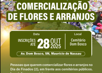 Caruaru abre cadastramento para comércio de flores e arranjos no Dia de Finados